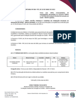 Portaria #006 - PCP, de 18 de Maio de 2023