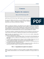 Comores Decret 1967 Registre Du Commerce