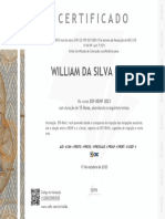 Certificado: William Da Silva Costa