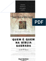 Quem é Quem Na Bíblia Sagrada - Paul Gardner