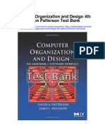 Computer Organization and Design 4th Edition Patterson Test Bank