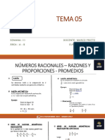 Numeros Racionales Razones y Proporciones