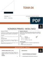 Numeros Primos MCM - MCD