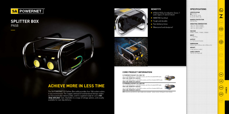 SA POWERNET EX Splitter Box Overview | PDF | Electrical Connector ...