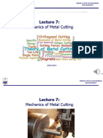 Lec - 7 - Mechanics of Metal Cutting 2021