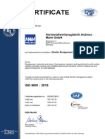 ISO 9001 2015 Englisch
