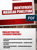 Identifikasi Masalah Keperawatan