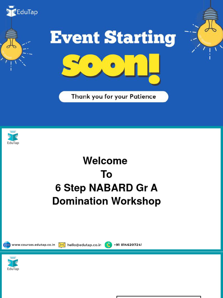 Nabard gr a 2023 6 step domination workshop 23r june 2023 pdf
