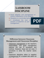Classroom Discipline