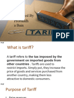 Tariff