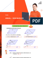 SEMANA 24 Geometría Del Espacio - Posiciones Relativas Entre Rectas y Planos