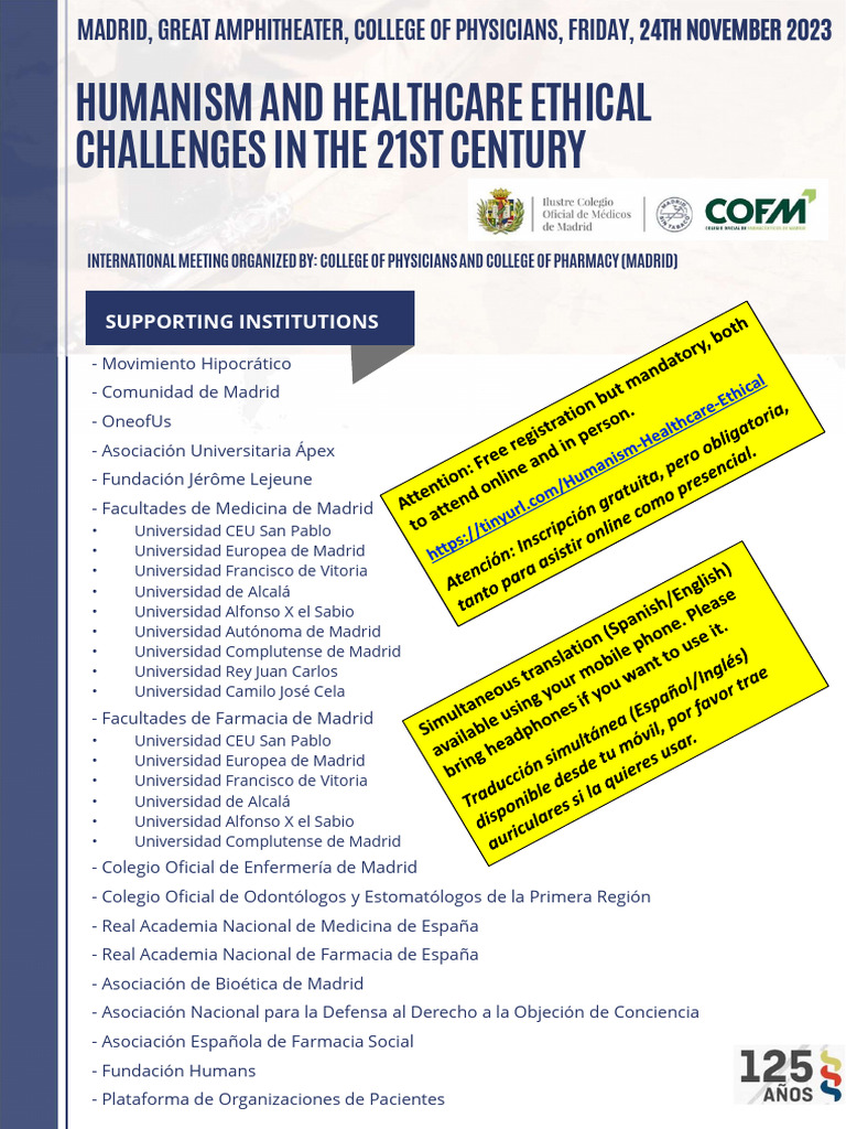 24 Nov Humanism and Healthcare Ethical Challenges in The 21st Century ...