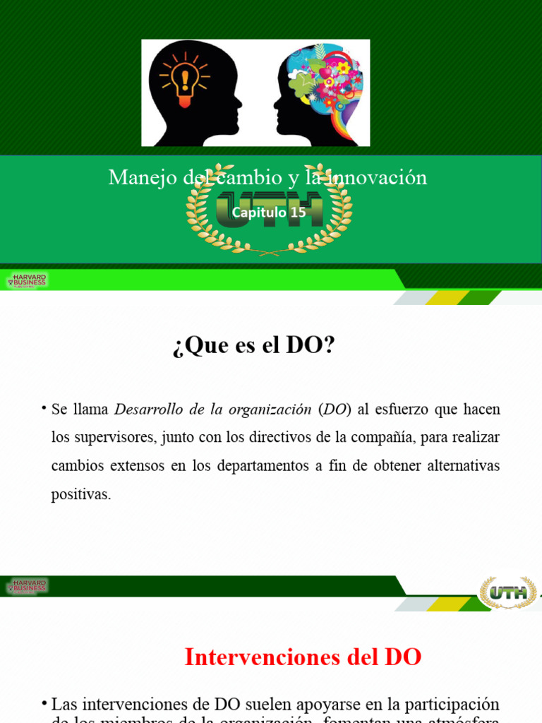 Desarrollo Organizacional y Cambio | PDF | Creatividad | Innovación