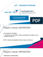 Semana 5 - Vedações Verticais