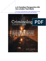 Criminology A Candian Perspective 8th Edition Linden Test Bank