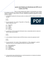 Encuesta de Evaluación Del Sistema de Monitoreo de NPK en El Cultivo de Piña