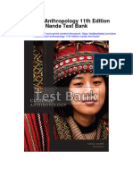 Cultural Anthropology 11th Edition Nanda Test Bank