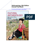 Cultural Anthropology 16th Edition Conrad Test Bank