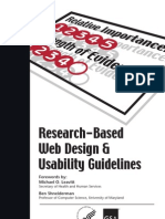 Research Based Web Design and Usability