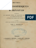 Antoine Arnauld - Oeuvres Philosophiques D'arnauld - Objections, Logique de Port-Royal, Traité Des Vraies Et Des Fausses Idées-Hachette (1843)