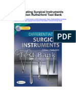 Differentiating Surgical Instruments 2nd Edition Rutherford Test Bank