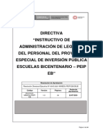 Instructivo de Administración de Legajos Del Personal PDF