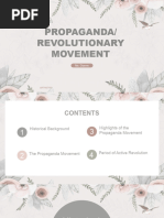 Propaganda and Revolutionary Movement