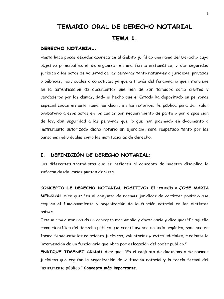 Derecho Notarial: Conceptos y Evolución | PDF | Justicia | Crimen y ...