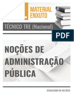 NoçSes de Administraç o Pública - Técnico TRE Nacional 2023