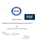 Test Blueprint Preparation Manual For Exit Exam Final 03 05 2015