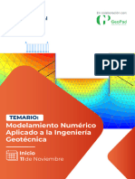 Temario - Modelamiento Numérico Aplicado A La Ingeniería Geotécnica