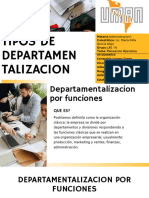 Tipos de Departamentalización