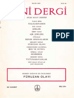 Yeni Dergi Yıl 1972 Sayı 92 Mayıs 1972 Füruzan - Olayı - - 5Э4ф95