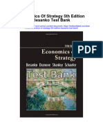 Economics of Strategy 5th Edition Besanko Test Bank