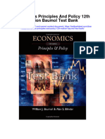 Economics Principles and Policy 12th Edition Baumol Test Bank