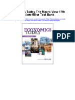 Economics Today The Macro View 17th Edition Miller Test Bank