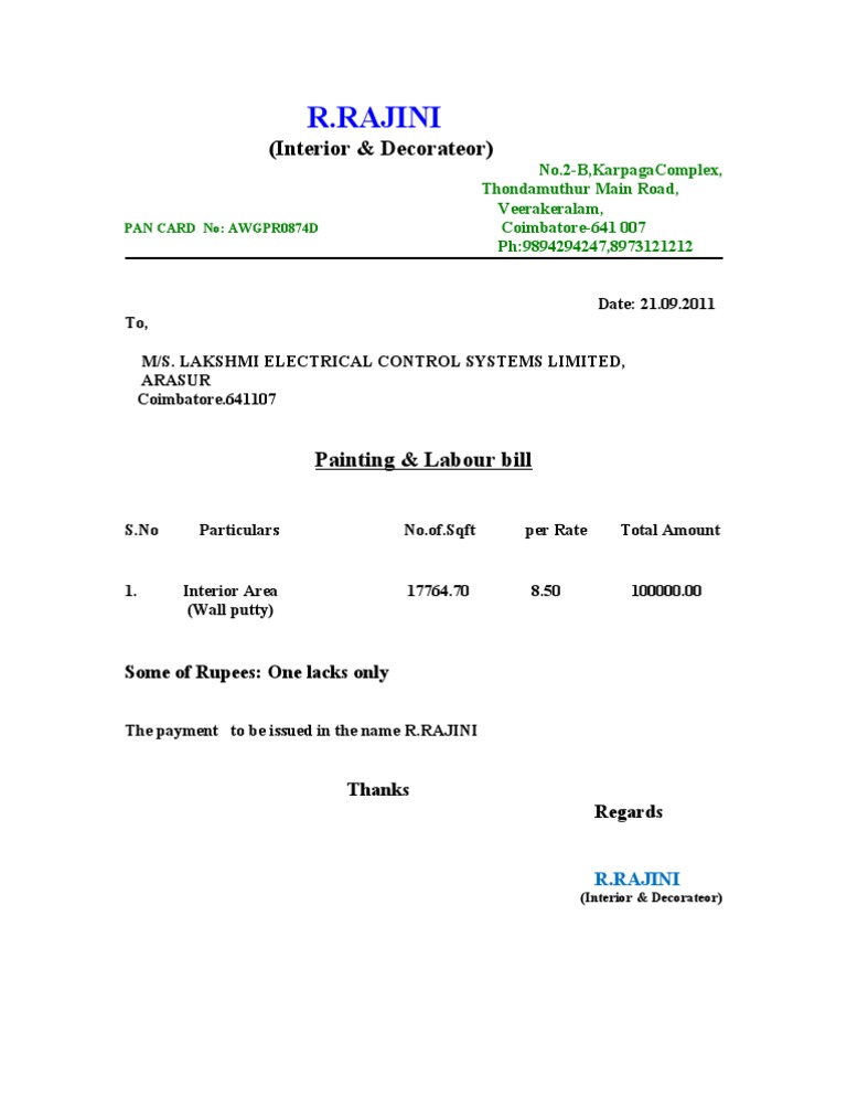 Rajini Bill Lecs | PDF