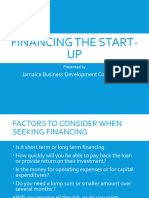Financing The Start-Up