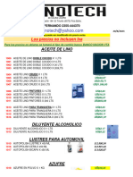 Lista Signotech 20 de Agosto 2023