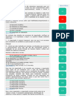 Prova Presencial - 1 Chamada - Estratégia Empresarial e Negociação