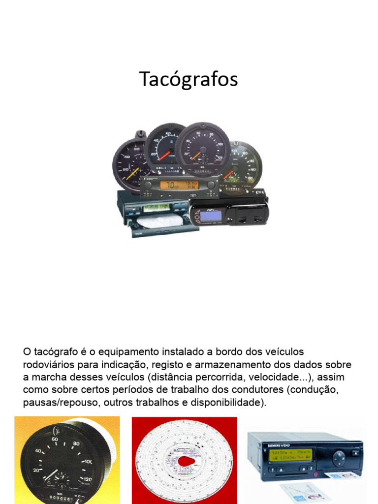 Guia Completo sobre Tacógrafos e Tipos | PDF | Transporte | Dirigir