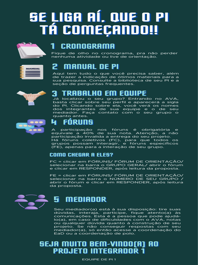Guia Completo do Projeto Integrador 1 | PDF