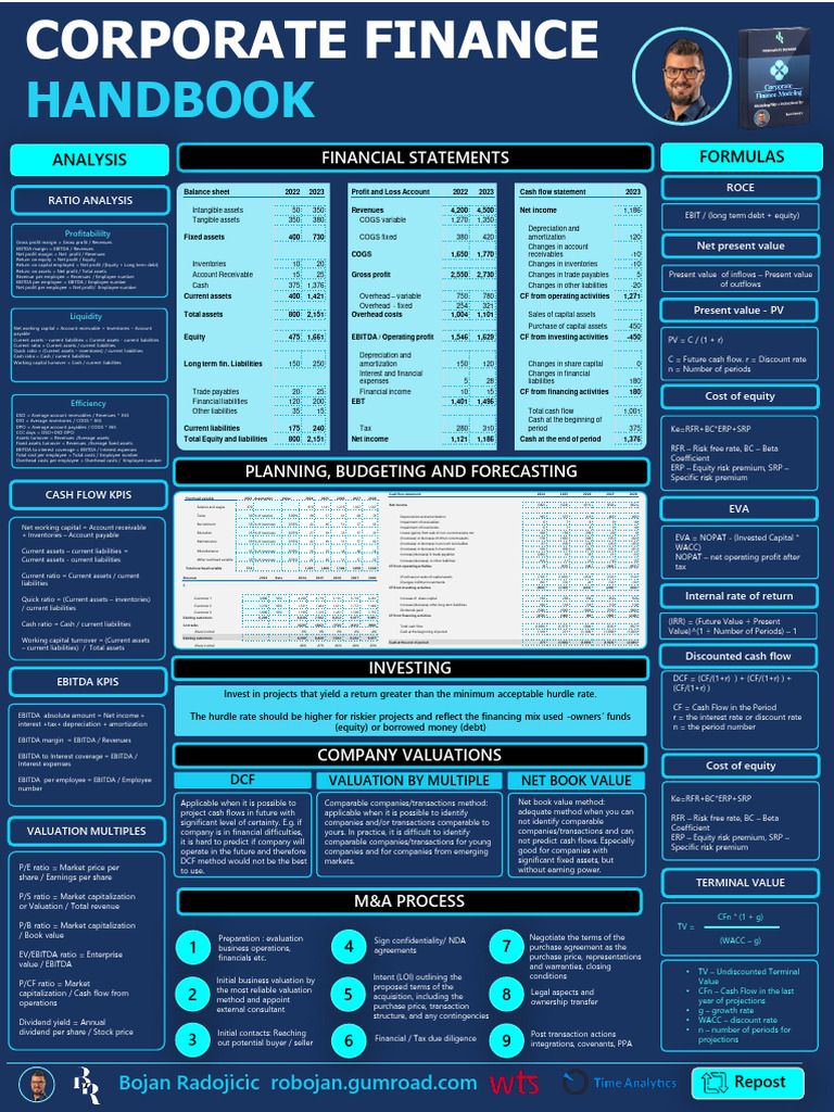 Corporate Finance Handbook Overview | PDF | Revenue | Valuation (Finance)