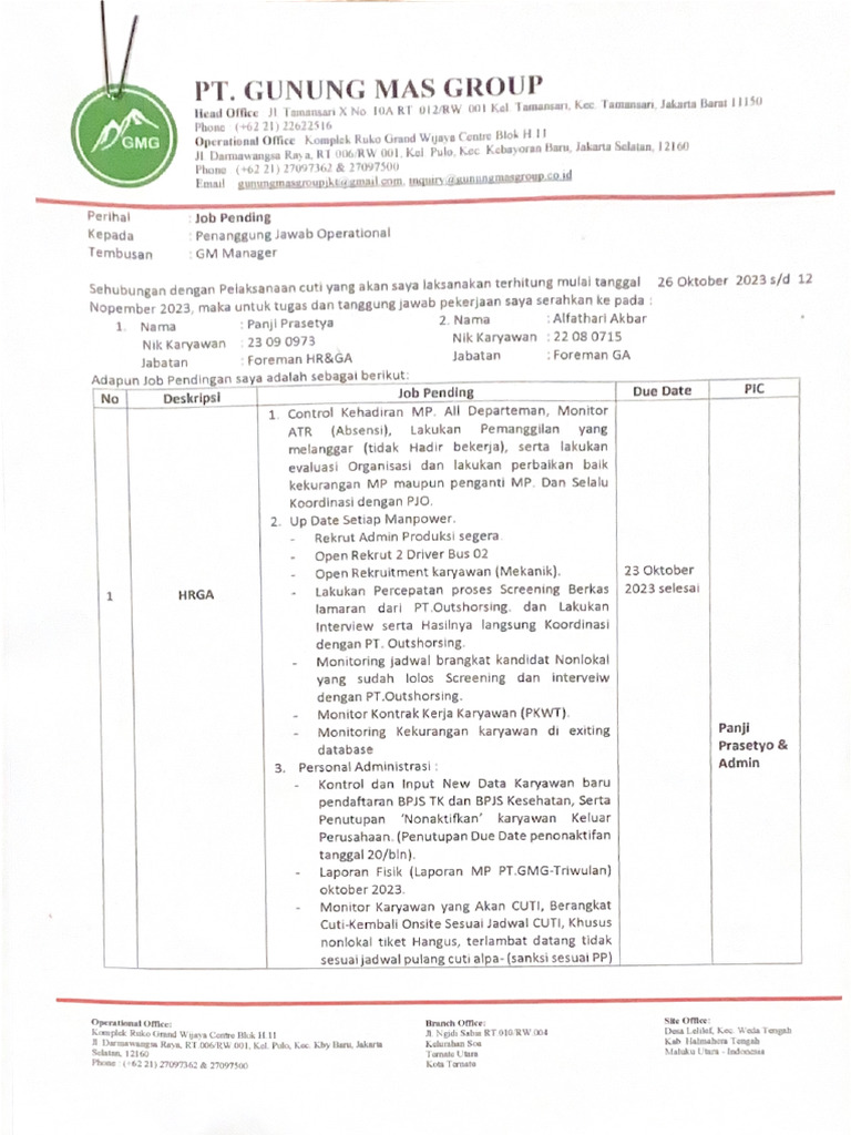 Job | PDF