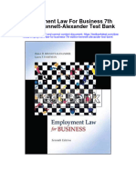 Employment Law For Business 7th Edition Bennett Alexander Test Bank