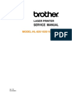 Brother HL 820 - 1020 - 1040 - 1050 Laser Printer Service Manual