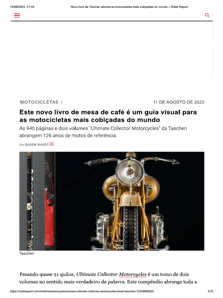 Livro Ultimate Collector Motorcycle | PDF