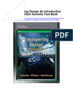 Engineering Design An Introduction 2nd Edition Karsnitz Test Bank