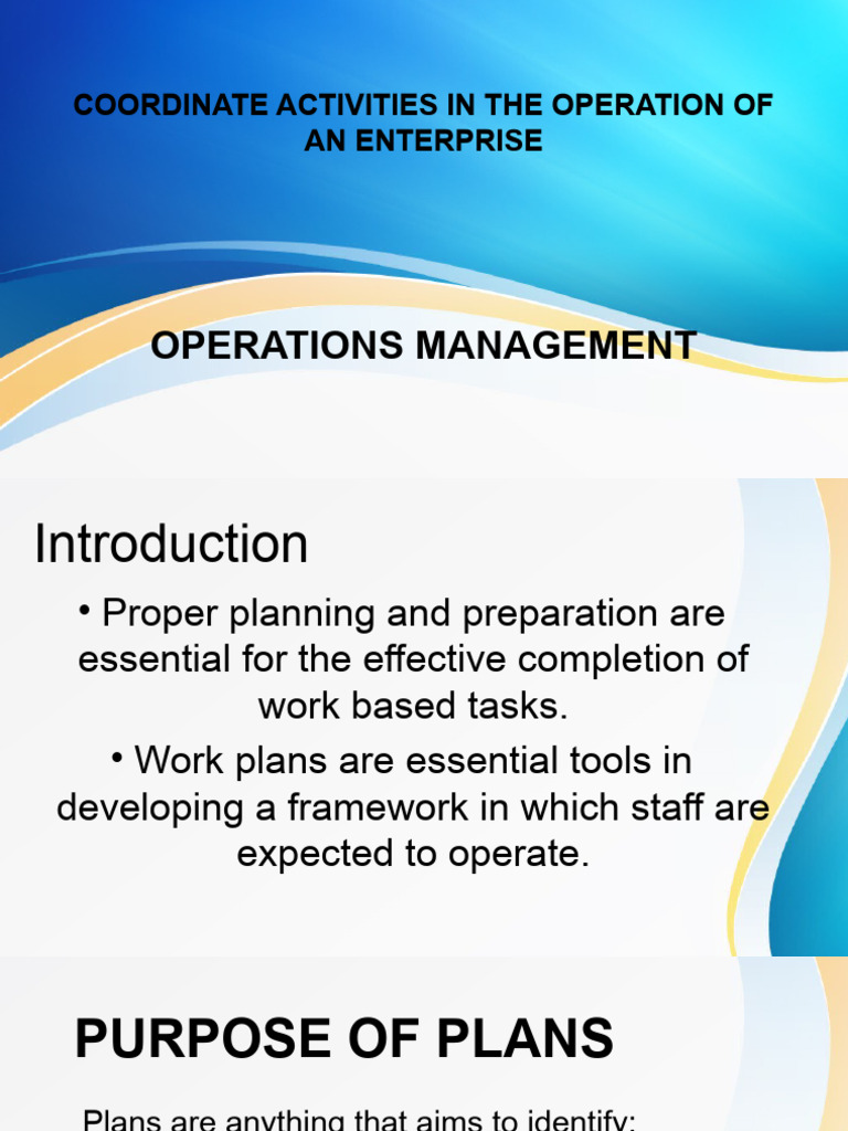 Effective Enterprise Operations Planning | PDF | Cognition | Cognitive ...