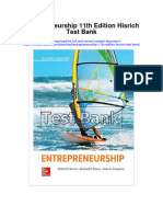 Entrepreneurship 11th Edition Hisrich Test Bank